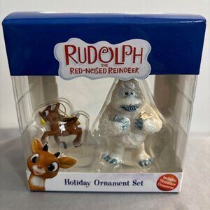Rudolph Ornament Set – Bumble Abominable Snowman & Rudolph – New in Box